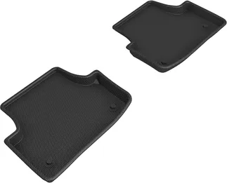 3D MAXpider Kagu 2nd Row Floormats For 15-20 Audi A3/e-tron/RS3/S3 - Black